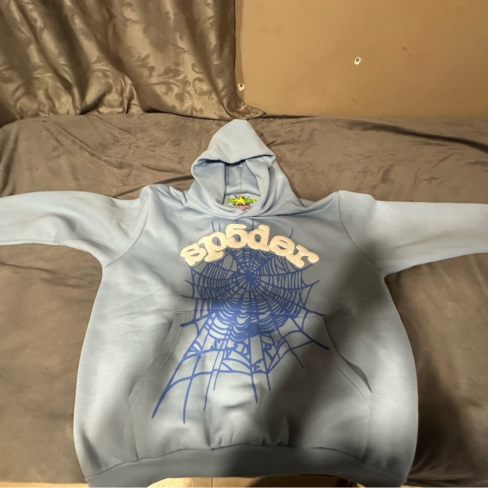 Blue Spider Graphic Hoodie